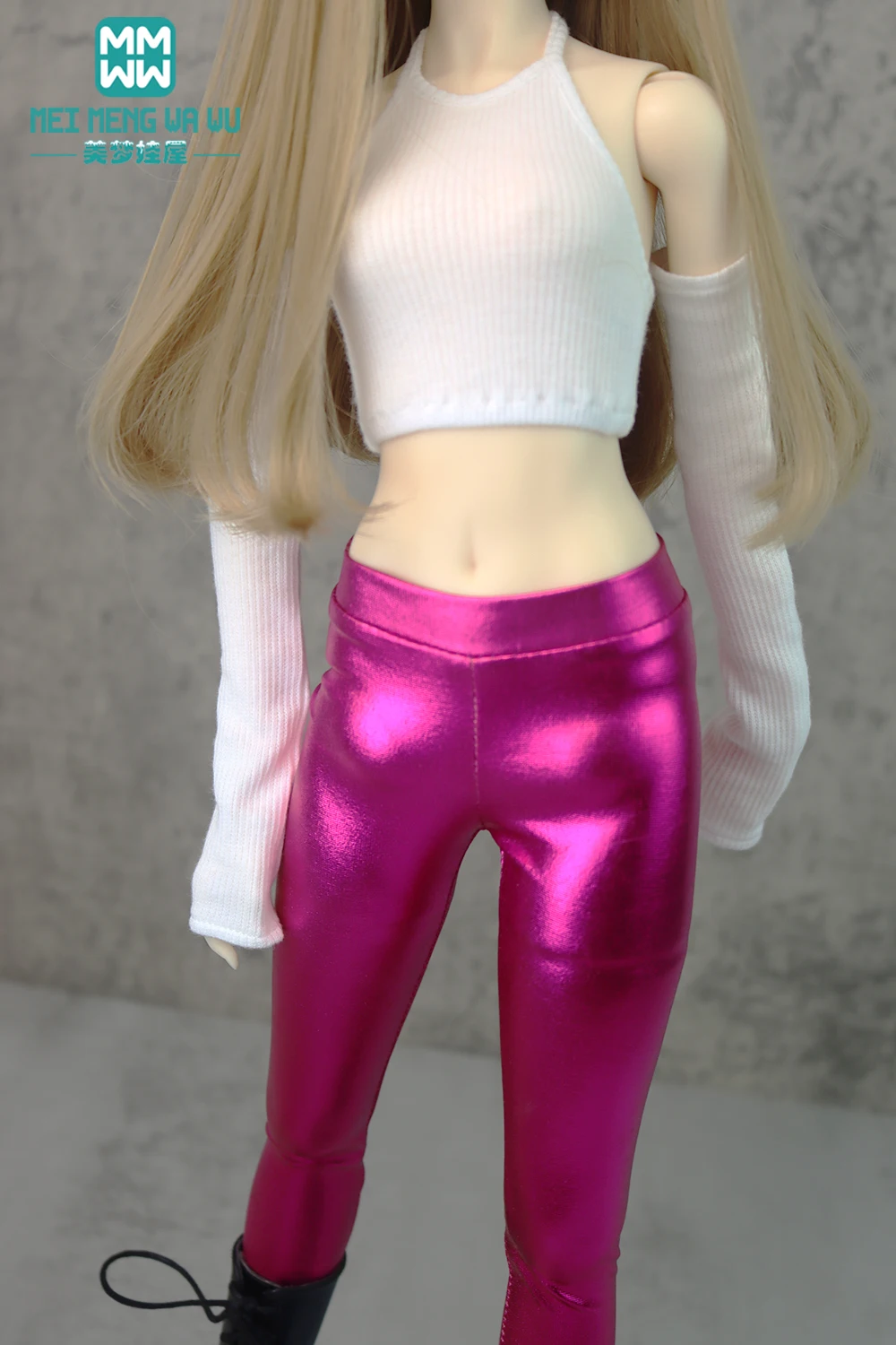 NEW BJD Doll Clothes Fashion Candy Colors Slim Leather Pants for 28-60CM 1/3 1/4 1/6 DD SD YOSD MSD Doll Accessories