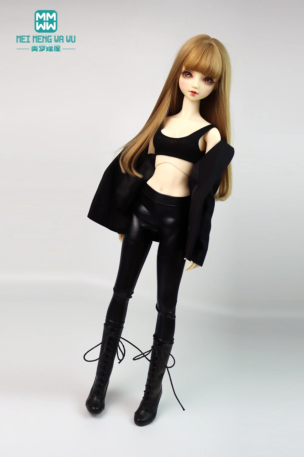 NEW BJD Doll Clothes Fashion Candy Colors Slim Leather Pants for 28-60CM 1/3 1/4 1/6 DD SD YOSD MSD Doll Accessories