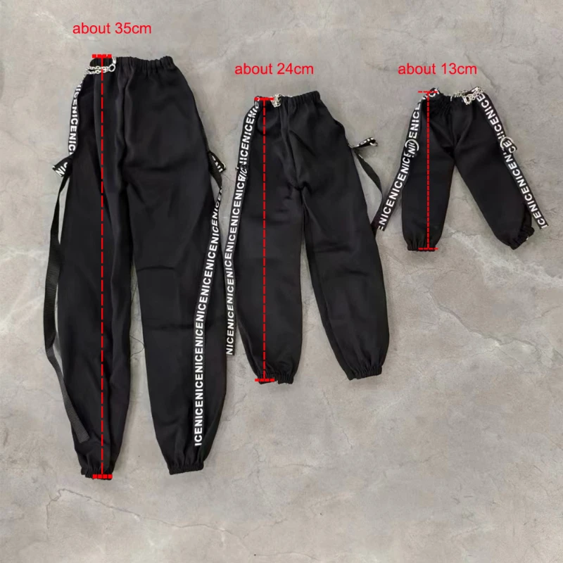 New Doll's Clothes Pants for 1/3 1/4 1/6 Male Female Bjd Doll Black/white Diy Girl Toys Dress Up Fashion Doll Accessories