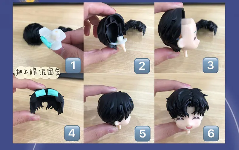 New Ob11 Doll Wig Gsc Hair Replacement Hair OB11 Head Split GSC Replace Face Doll Eye Doll Accessories