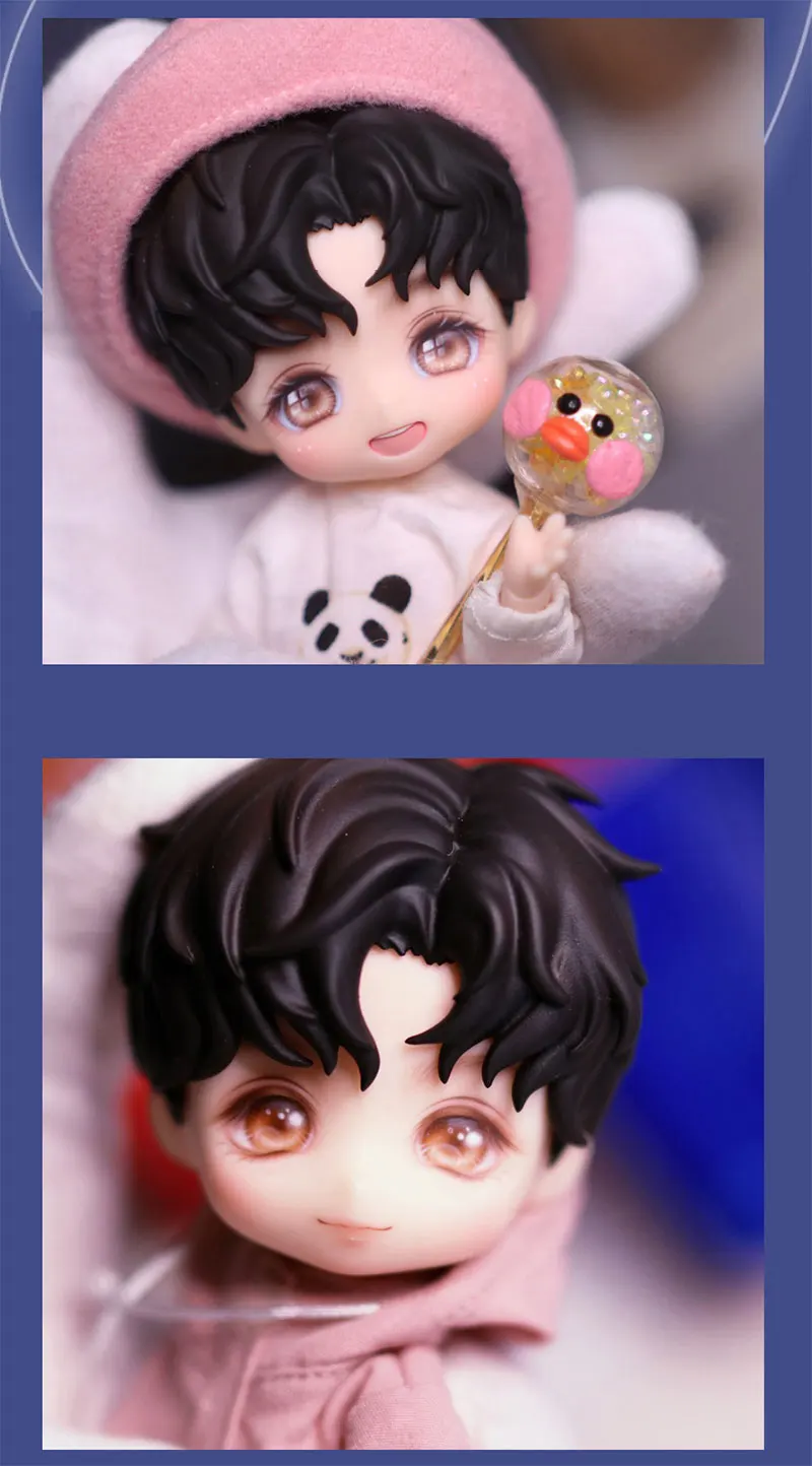 New Ob11 Doll Wig Gsc Hair Replacement Hair OB11 Head Split GSC Replace Face Doll Eye Doll Accessories