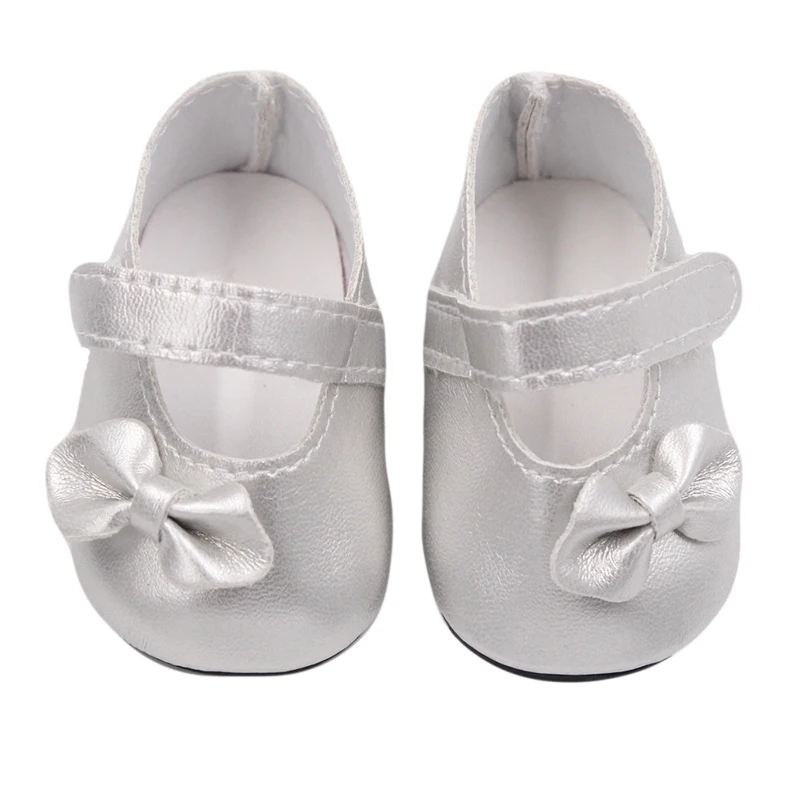 7cm Pu Leather Boots Flower Sandals, Slippers Duck Backpack Sunglasses For 18 inch American&OG,43cm Baby New Born,Life Girl Doll