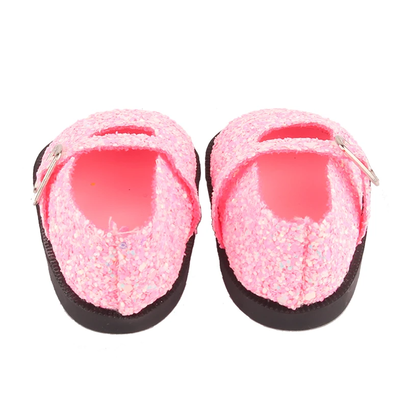 7cm Pu Leather Boots Flower Sandals, Slippers Duck Backpack Sunglasses For 18 inch American&OG,43cm Baby New Born,Life Girl Doll
