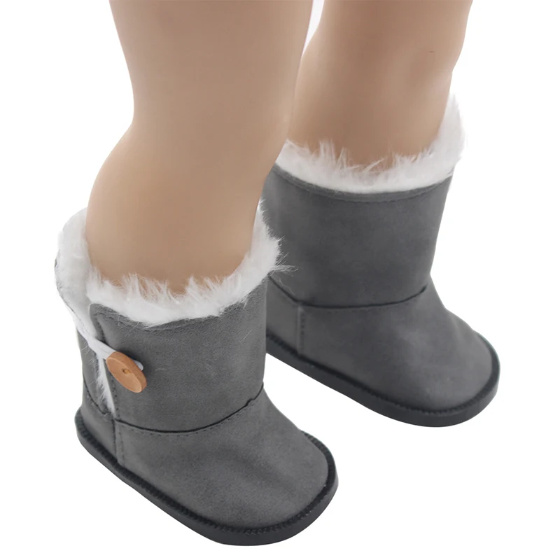 7cm Pu Leather Boots Flower Sandals, Slippers Duck Backpack Sunglasses For 18 inch American&OG,43cm Baby New Born,Life Girl Doll