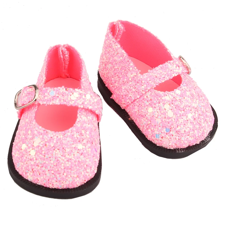 7cm Pu Leather Boots Flower Sandals, Slippers Duck Backpack Sunglasses For 18 inch American&OG,43cm Baby New Born,Life Girl Doll
