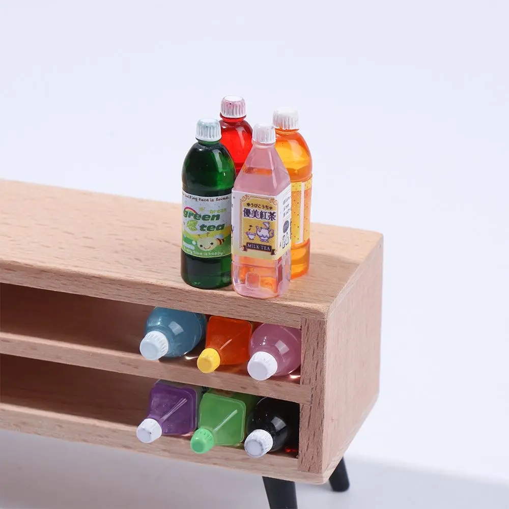 1/10Pcs Mini Drink Juice Bottles Dollhouse Decoration Doll Food Kitchen Living Room Accessories ob11 Model Shooting Props
