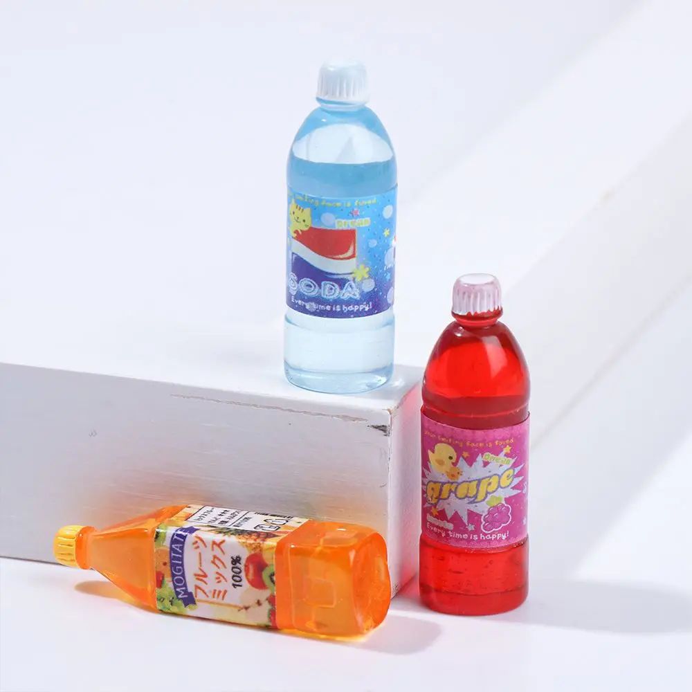 1/10Pcs Mini Drink Juice Bottles Dollhouse Decoration Doll Food Kitchen Living Room Accessories ob11 Model Shooting Props