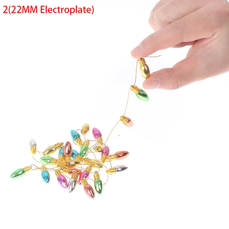 1/12 Dollhouse Miniature Festival Decorative 1M Lamp String Fake Lights Bulb Mini Furniture Doll Accessories