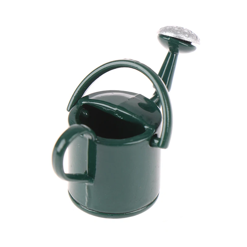 1Pcs 1/12 Dollhouse Miniature Furniture Metal Watering Can Garden Decoration Miniature Furniture