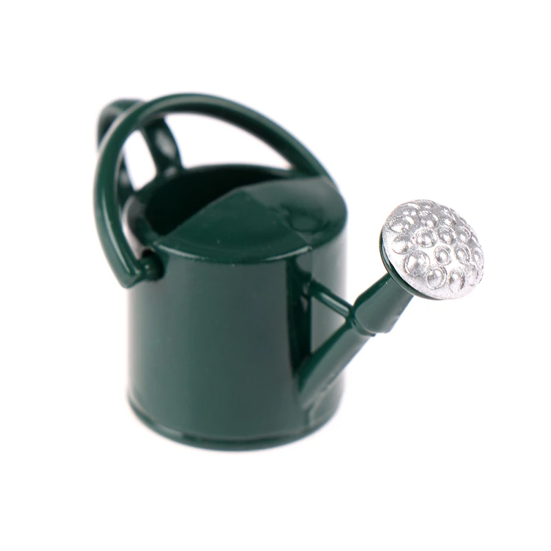 1Pcs 1/12 Dollhouse Miniature Furniture Metal Watering Can Garden Decoration Miniature Furniture