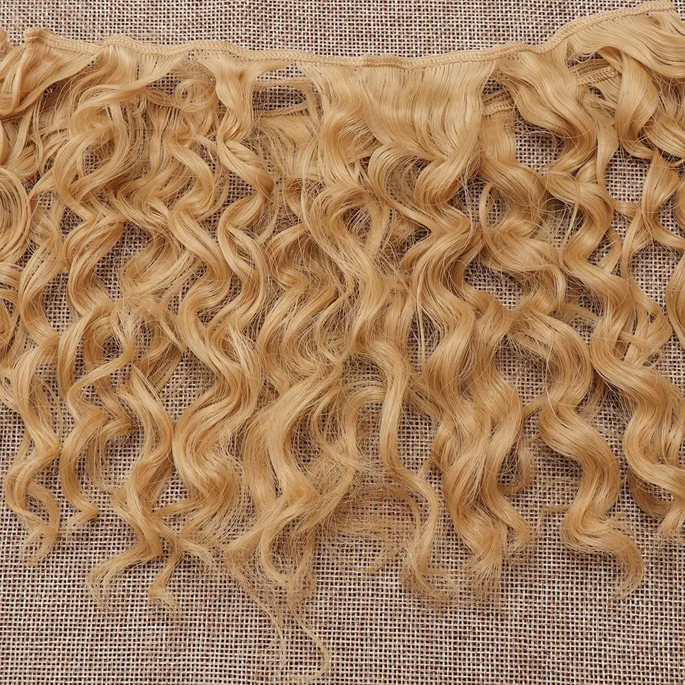 15*100cm Fashion Mini Tresses Doll Hair 1/6 1/4 1/3  High-Temperature Curly Wigs Screw Periwig Toy Toupee Kids Gifts Accessories