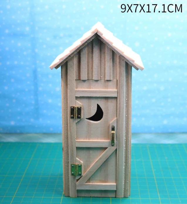 1:12 Miniature Dollhouse Furniture Model Play House Toy Cabinet Wooden Clamshell Desk New Diy Miniature Dollhouse Accessories