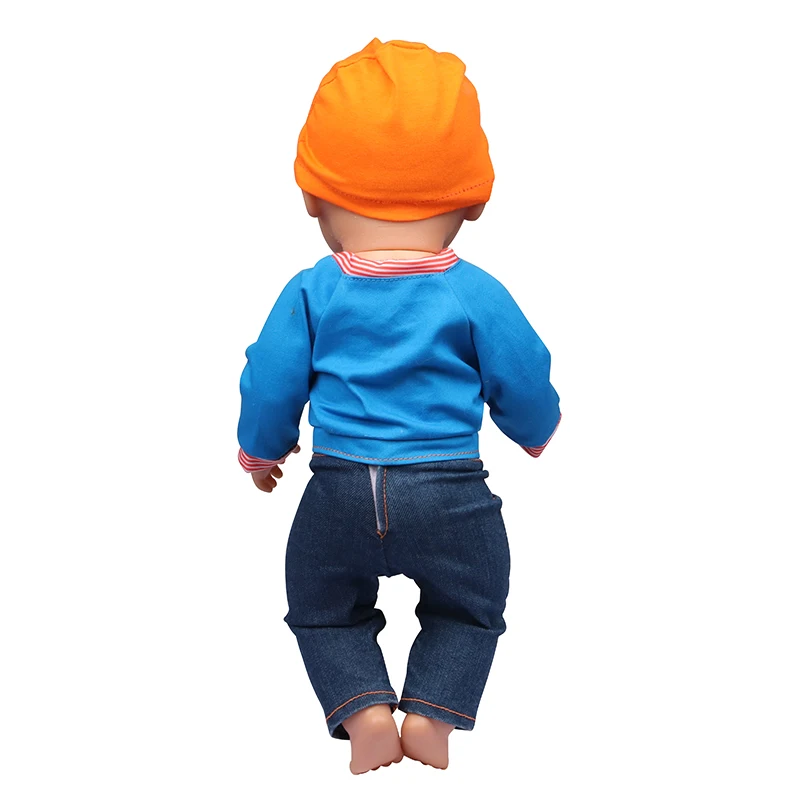 Doll Clothes Denim Suit T-shirt+Pants/Skirt Clothes Set For 18 Inch Amerian&43cm Baby New Born Doll Fot OG Girl Doll Gift Toys