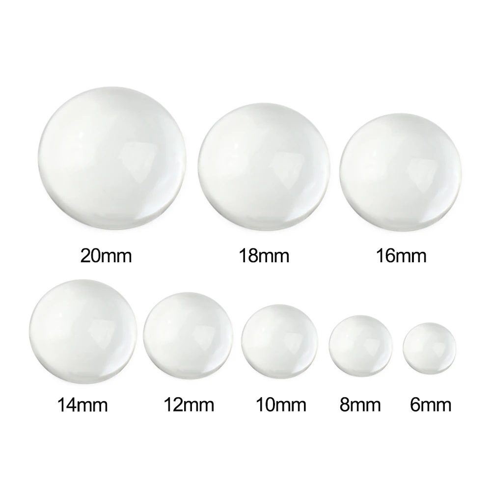 20Pcs Doll Eyes DIY Eyeballs Toys Eye Accessories 6/8/10/14/18/20mm Glass Eye Chips Crafts Toys Doll Glass Eyes Doll Accessories