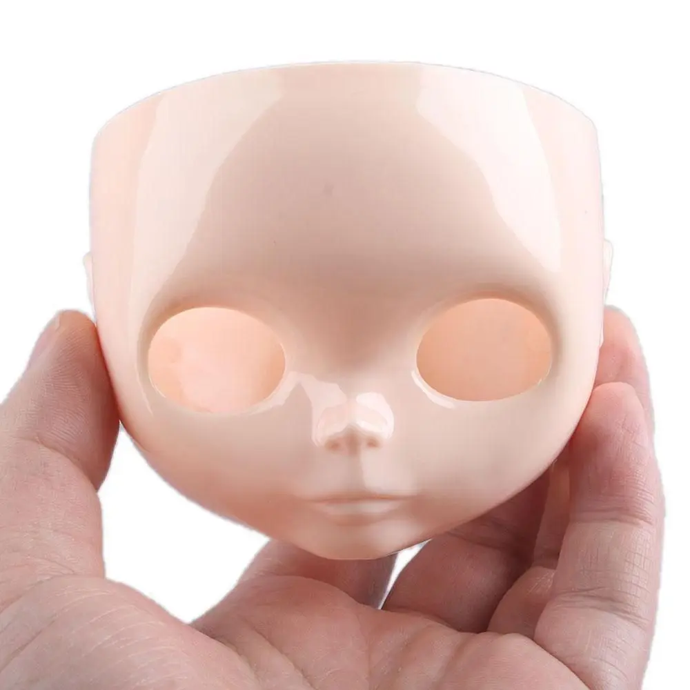 Plastic no makeup face and screw For 1/6 Blyth doll factory blyth doll faceplate with backplate