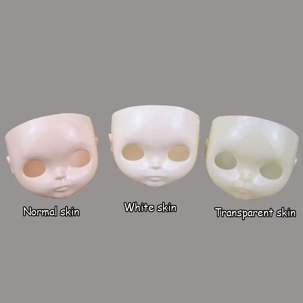 Plastic no makeup face and screw For 1/6 Blyth doll factory blyth doll faceplate with backplate