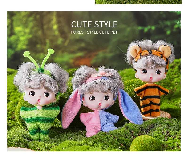 6Pcs Lifelike Reborn Baby Doll Mini Baby Doll Set with Clothes Cute Silicone Girl Toy for Birthday Christmas Gift