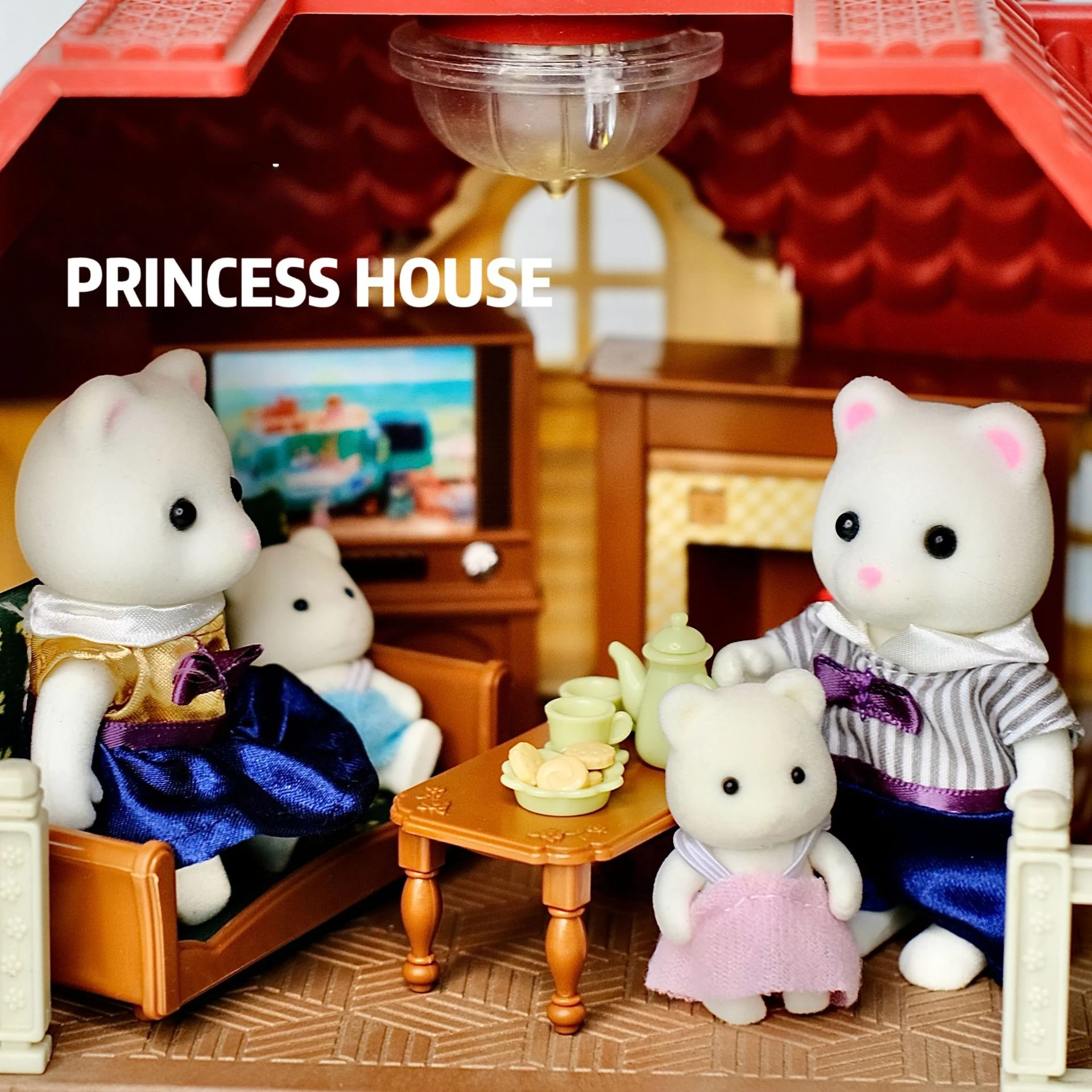 Simulation Forest Rabbit Family Doll Plush Toys Dollhouse Figures DIY Playset PlayHouse Kids Girl Birthday  Xmas Gifts