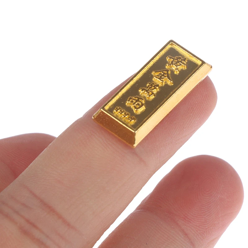 1/2/10pcs Miniature Treasure Chest Gold Yuan Treasure Copper Coin Model Mini Ruyi Gold Copper Coin Doll House Accessories