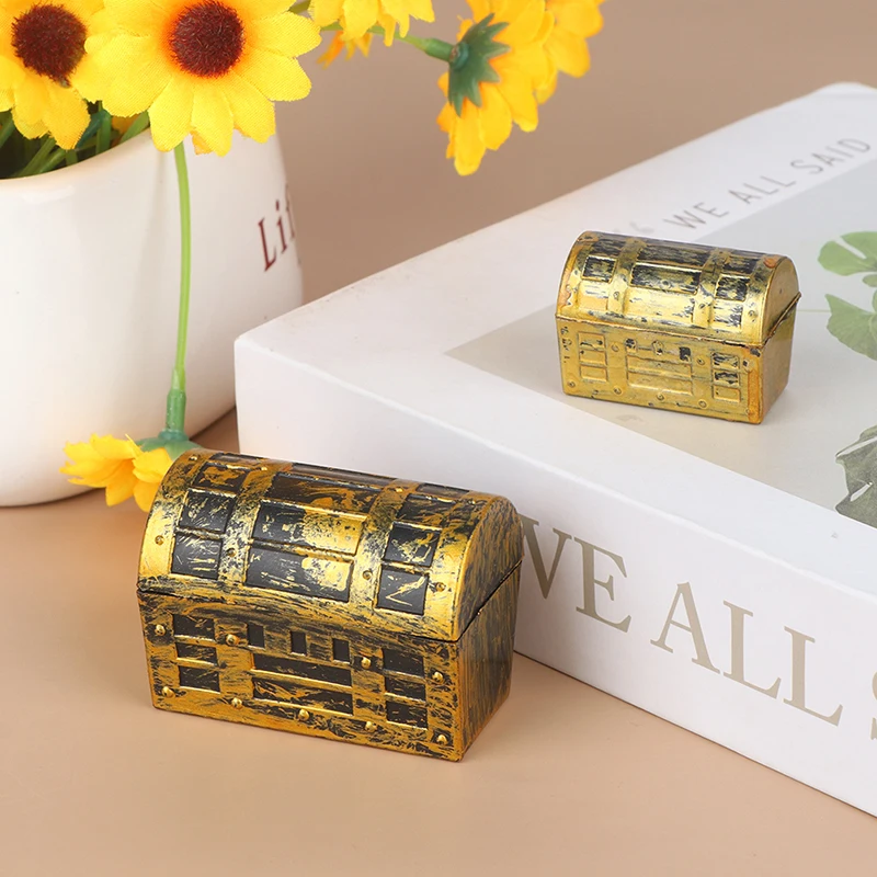 1/2/10pcs Miniature Treasure Chest Gold Yuan Treasure Copper Coin Model Mini Ruyi Gold Copper Coin Doll House Accessories