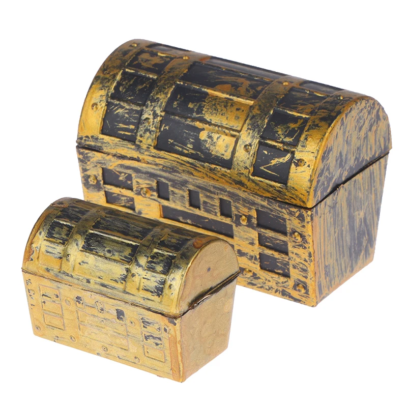 1/2/10pcs Miniature Treasure Chest Gold Yuan Treasure Copper Coin Model Mini Ruyi Gold Copper Coin Doll House Accessories