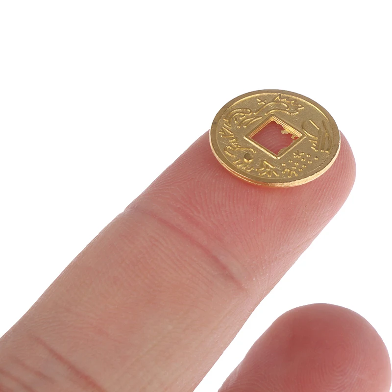 1/2/10pcs Miniature Treasure Chest Gold Yuan Treasure Copper Coin Model Mini Ruyi Gold Copper Coin Doll House Accessories
