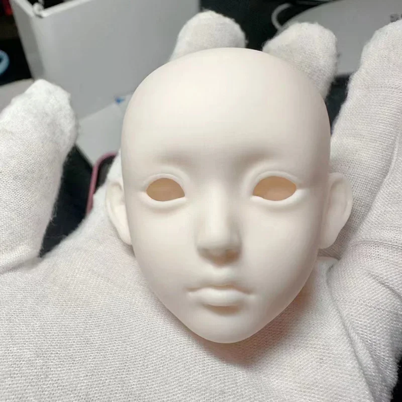 1 Pieces Open Head for 28cm Girls Doll 1/6 BJD White Skin Without Makeup DIY Toys