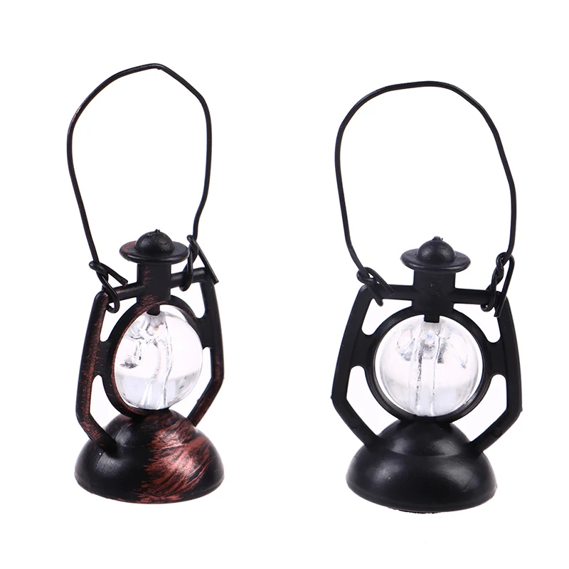 Miniature Oil Lamp Dollhouse Accessories Mini Kerosene Lantern For 1:6 1:12 Scale Doll House Decor Scene Ornaments Pretend Play