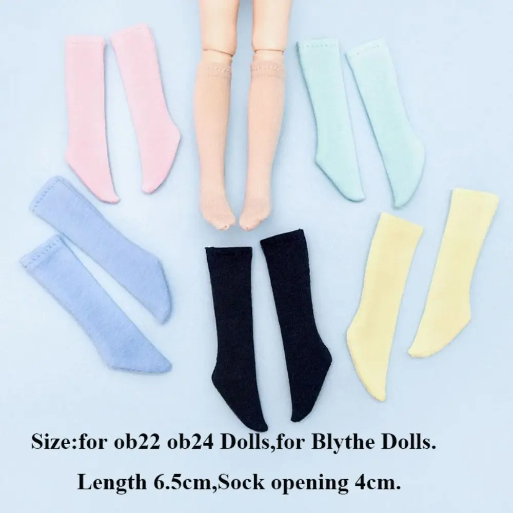 Fashion Handmade ob22 ob24 Doll Cotton Stockings Long Socks Leggings Casual Wear Dress Accessories for Blythe Doll DIY Toys