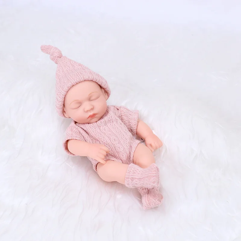 7.87Inch Mini Soft and Full Body Soft Vinyl Reborn Doll 20CM Cute Doll Reborn Toys Doll Waterproof Cute Vinyl Newborn Doll Toys