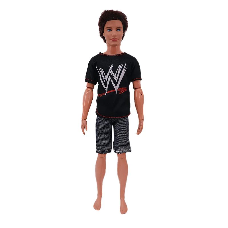 Handmade Ken Doll Clothes T-shirt + Shorts For Babi Dress Accessories Fashion Daily Clothing Gils Toys Birthday Gift