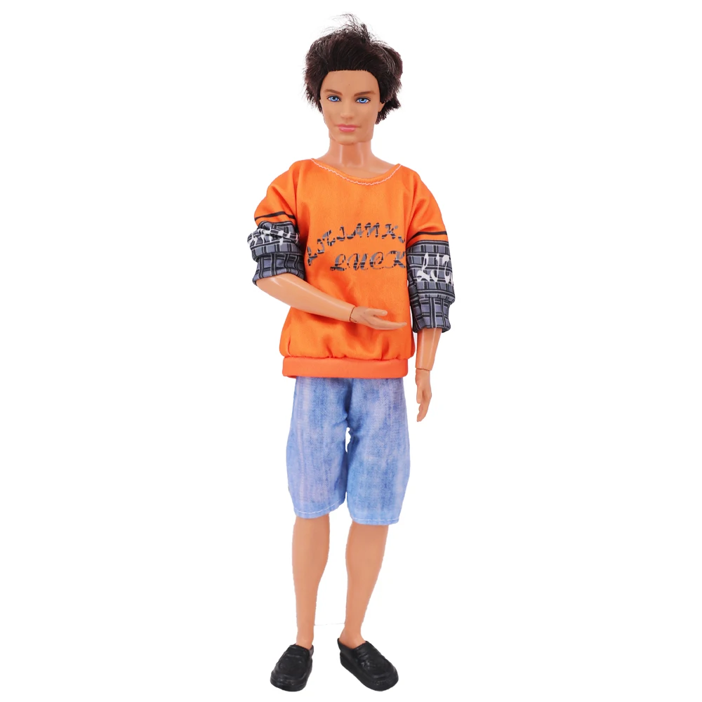 Handmade Ken Doll Clothes T-shirt + Shorts For Babi Dress Accessories Fashion Daily Clothing Gils Toys Birthday Gift