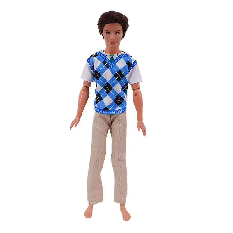 Handmade Ken Doll Clothes T-shirt + Shorts For Babi Dress Accessories Fashion Daily Clothing Gils Toys Birthday Gift