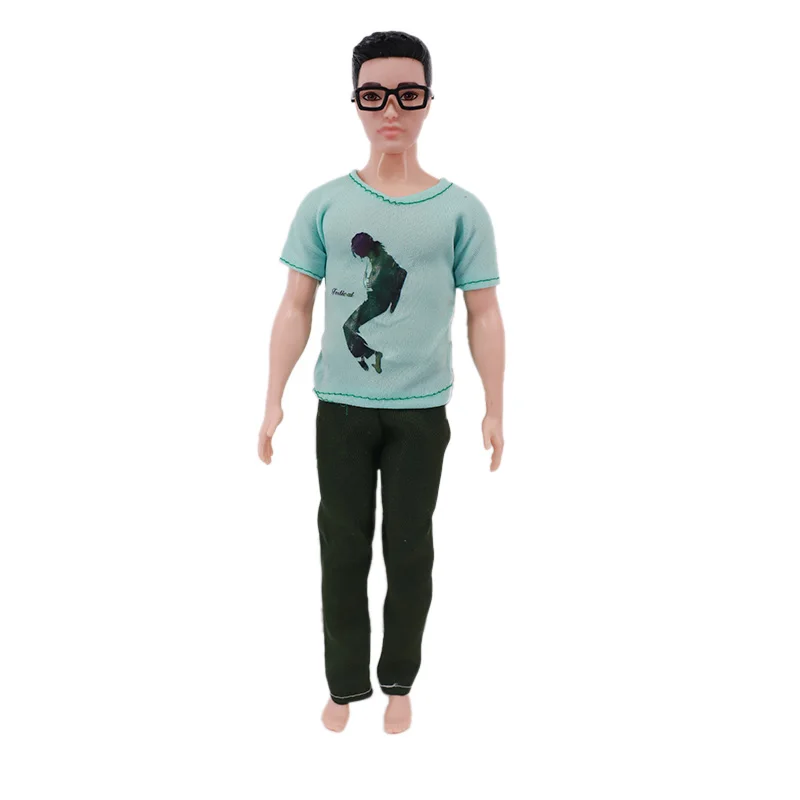 Handmade Ken Doll Clothes T-shirt + Shorts For Babi Dress Accessories Fashion Daily Clothing Gils Toys Birthday Gift