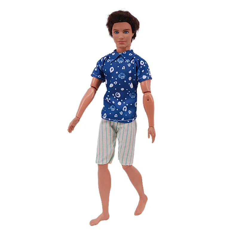 Handmade Ken Doll Clothes T-shirt + Shorts For Babi Dress Accessories Fashion Daily Clothing Gils Toys Birthday Gift