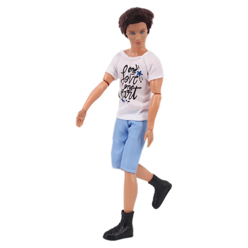 Handmade Ken Doll Clothes T-shirt + Shorts For Babi Dress Accessories Fashion Daily Clothing Gils Toys Birthday Gift