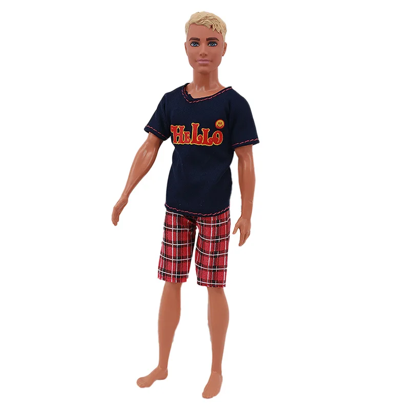 Handmade Ken Doll Clothes T-shirt + Shorts For Babi Dress Accessories Fashion Daily Clothing Gils Toys Birthday Gift