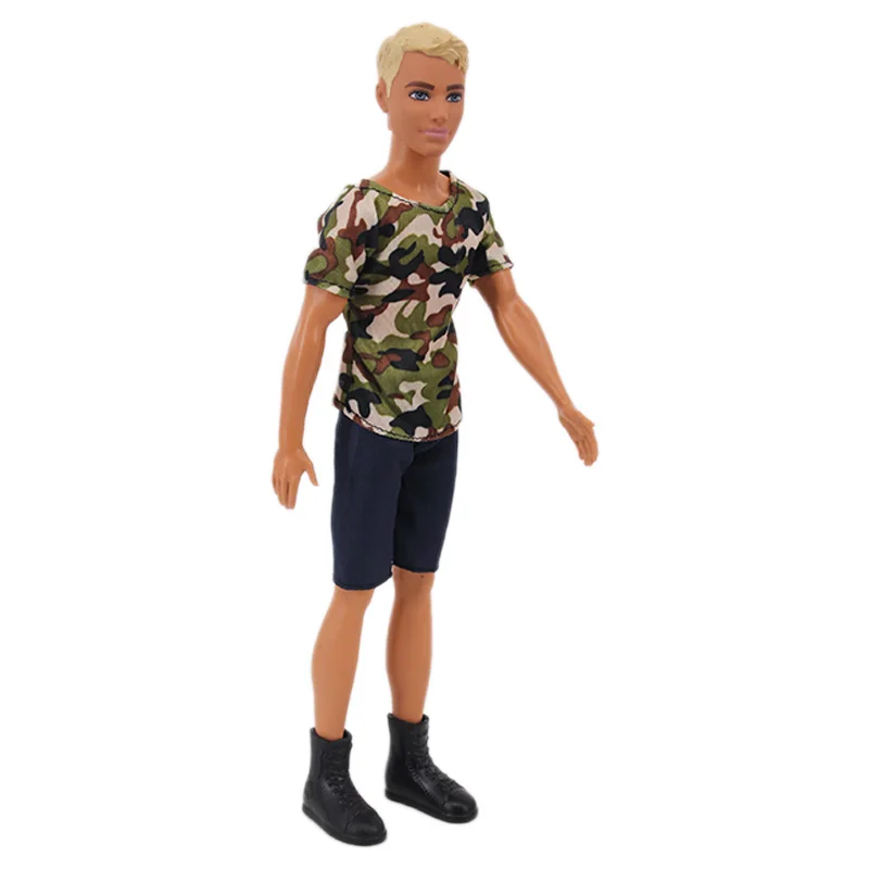 Handmade Ken Doll Clothes T-shirt + Shorts For Babi Dress Accessories Fashion Daily Clothing Gils Toys Birthday Gift