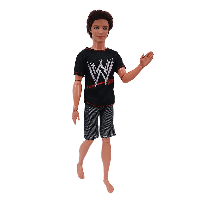 Handmade Ken Doll Clothes T-shirt + Shorts For Babi Dress Accessories Fashion Daily Clothing Gils Toys Birthday Gift