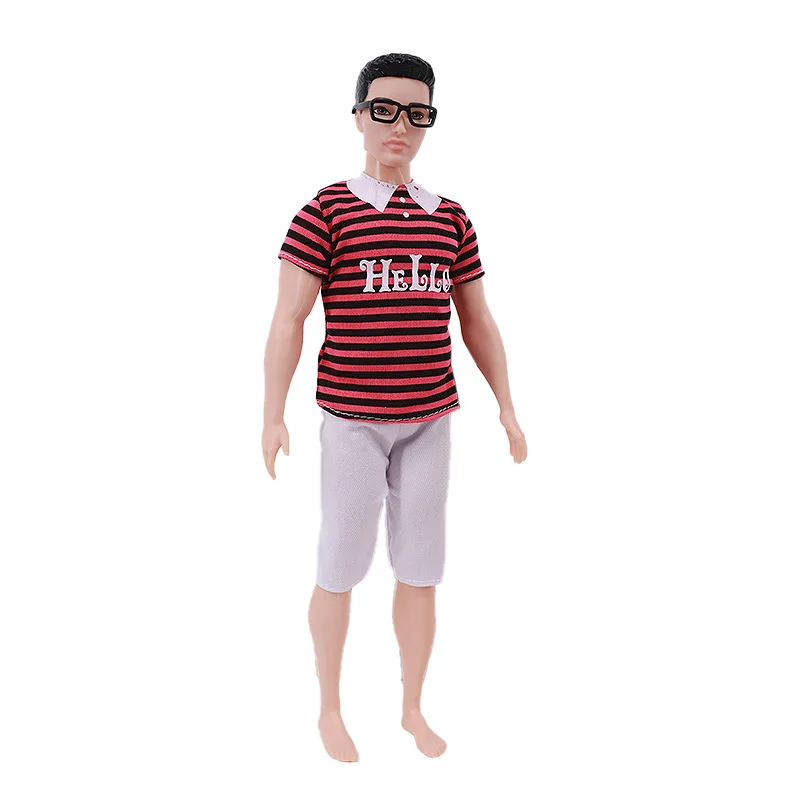 Handmade Ken Doll Clothes T-shirt + Shorts For Babi Dress Accessories Fashion Daily Clothing Gils Toys Birthday Gift