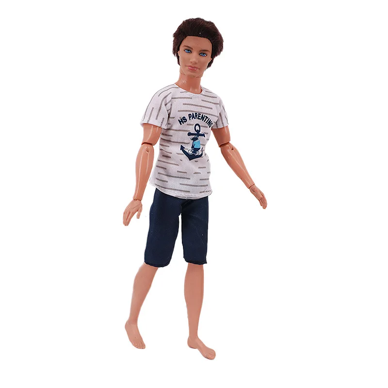 Handmade Ken Doll Clothes T-shirt + Shorts For Babi Dress Accessories Fashion Daily Clothing Gils Toys Birthday Gift