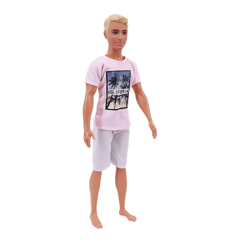 Handmade Ken Doll Clothes T-shirt + Shorts For Babi Dress Accessories Fashion Daily Clothing Gils Toys Birthday Gift