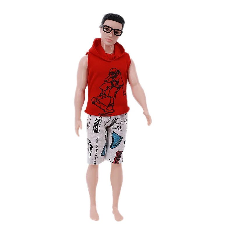 Handmade Ken Doll Clothes T-shirt + Shorts For Babi Dress Accessories Fashion Daily Clothing Gils Toys Birthday Gift