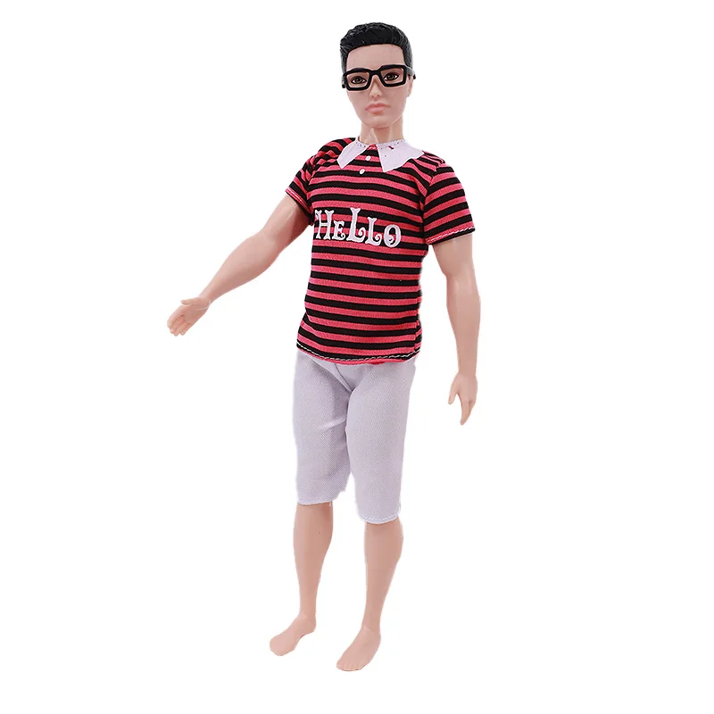 Handmade Ken Doll Clothes T-shirt + Shorts For Babi Dress Accessories Fashion Daily Clothing Gils Toys Birthday Gift