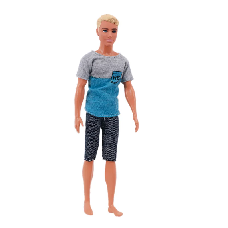 Handmade Ken Doll Clothes T-shirt + Shorts For Babi Dress Accessories Fashion Daily Clothing Gils Toys Birthday Gift