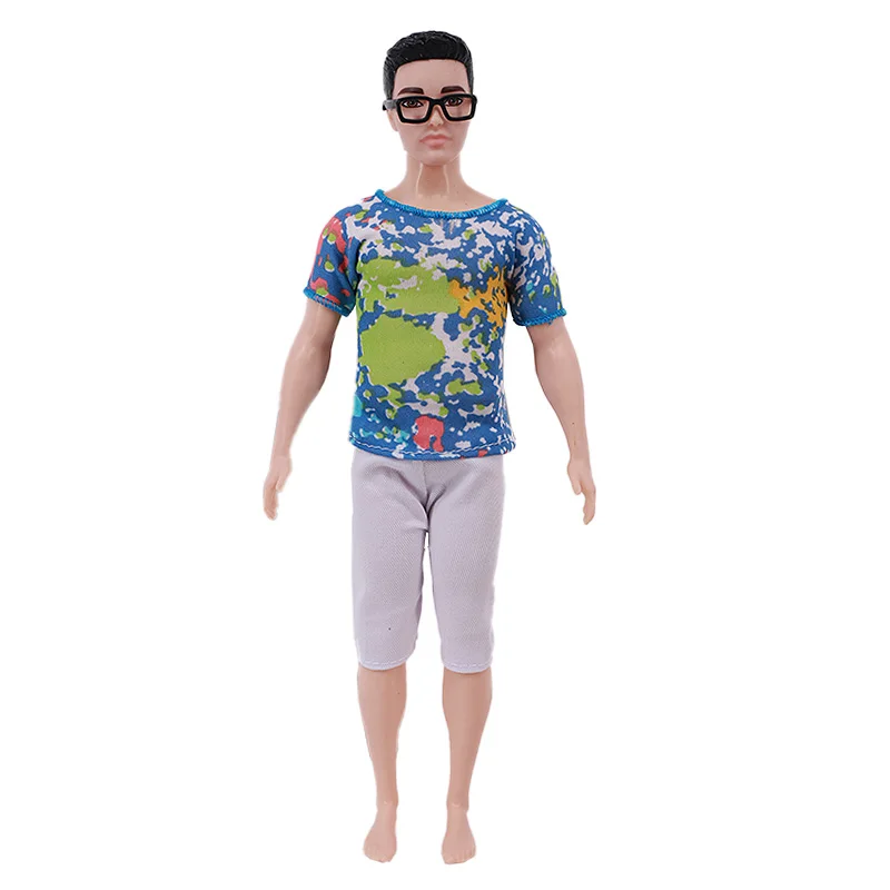 Handmade Ken Doll Clothes T-shirt + Shorts For Babi Dress Accessories Fashion Daily Clothing Gils Toys Birthday Gift