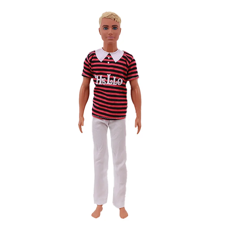Handmade Ken Doll Clothes T-shirt + Shorts For Babi Dress Accessories Fashion Daily Clothing Gils Toys Birthday Gift