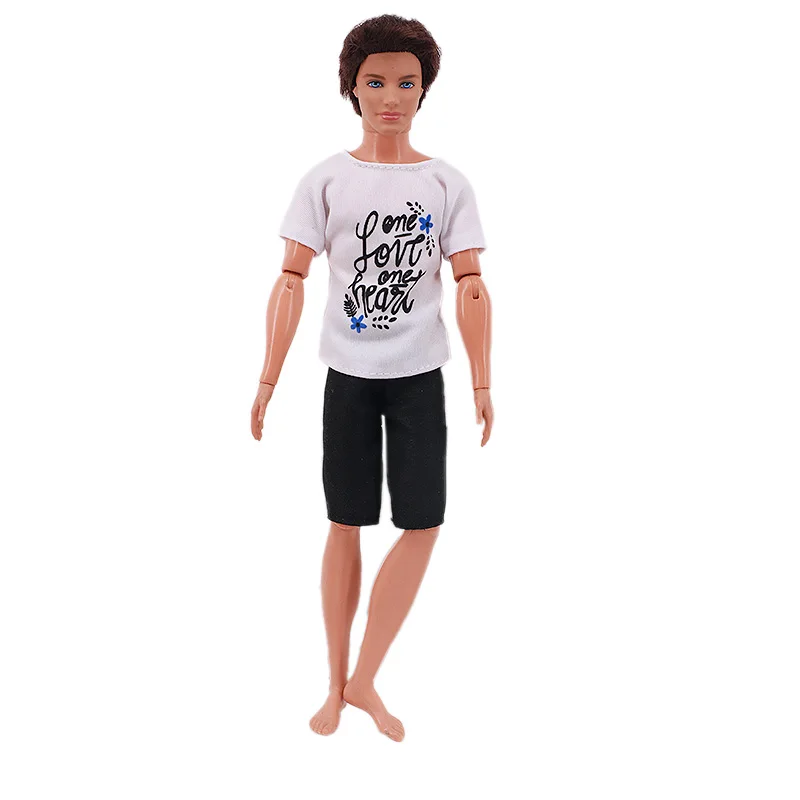 Handmade Ken Doll Clothes T-shirt + Shorts For Babi Dress Accessories Fashion Daily Clothing Gils Toys Birthday Gift