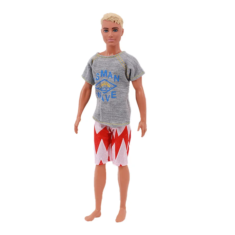 Handmade Ken Doll Clothes T-shirt + Shorts For Babi Dress Accessories Fashion Daily Clothing Gils Toys Birthday Gift