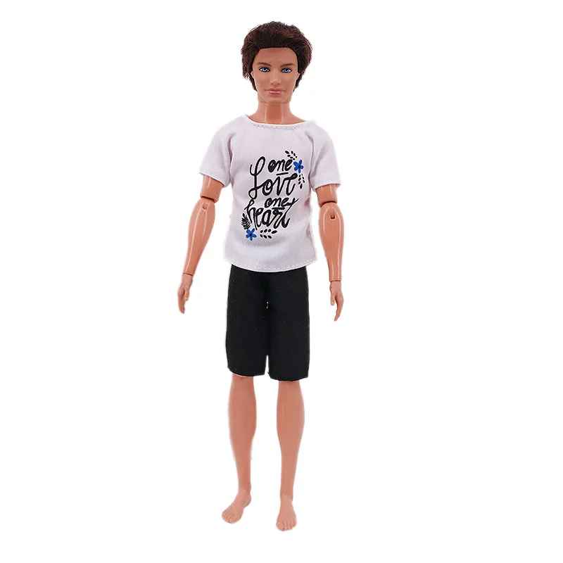 Handmade Ken Doll Clothes T-shirt + Shorts For Babi Dress Accessories Fashion Daily Clothing Gils Toys Birthday Gift